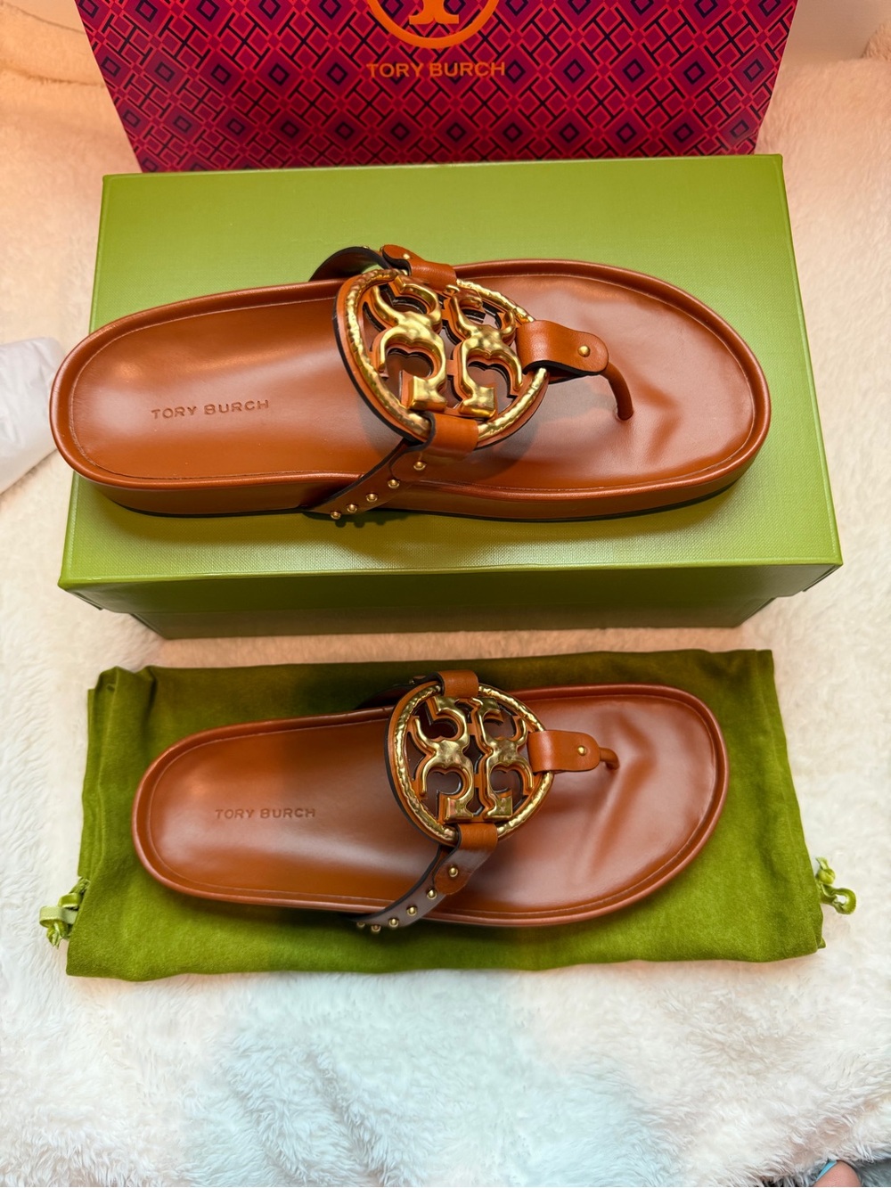 Tory Burch Miller Cloud Vintage Plaque Sandals - Picture 5 of 10
